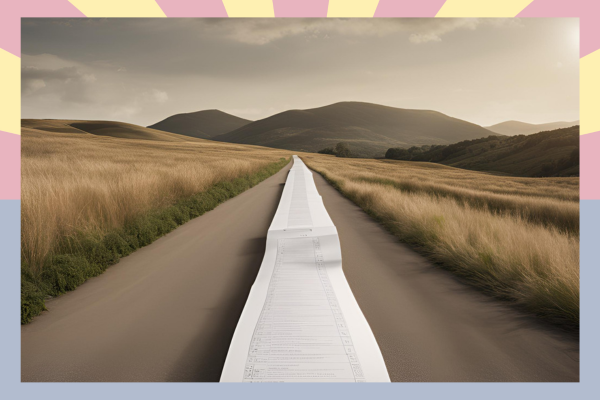 a ballot stretches far into the distance